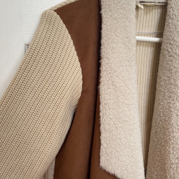 Anthropologie Sherpa Moto Sweater - Picture 5 of 6